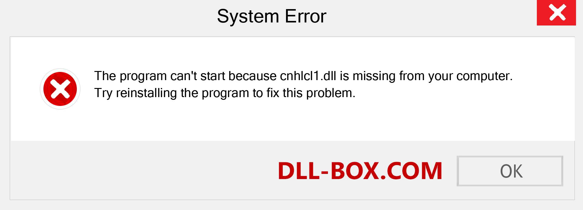  cnhlcl1.dll file is missing?. Download for Windows 7, 8, 10 - Fix  cnhlcl1 dll Missing Error on Windows, photos, images